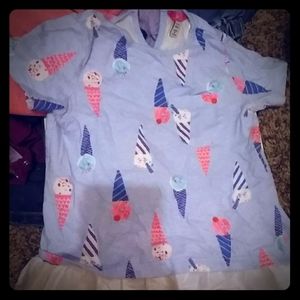 Joules short sleeve ruffled